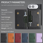 Kalebol 強力 MagSafe 磁吸雙折卡包皮革手機殼，適用於 iPhone 17 Pro Max、iPhone 17 Pro、iPhone 17、iPhone Air