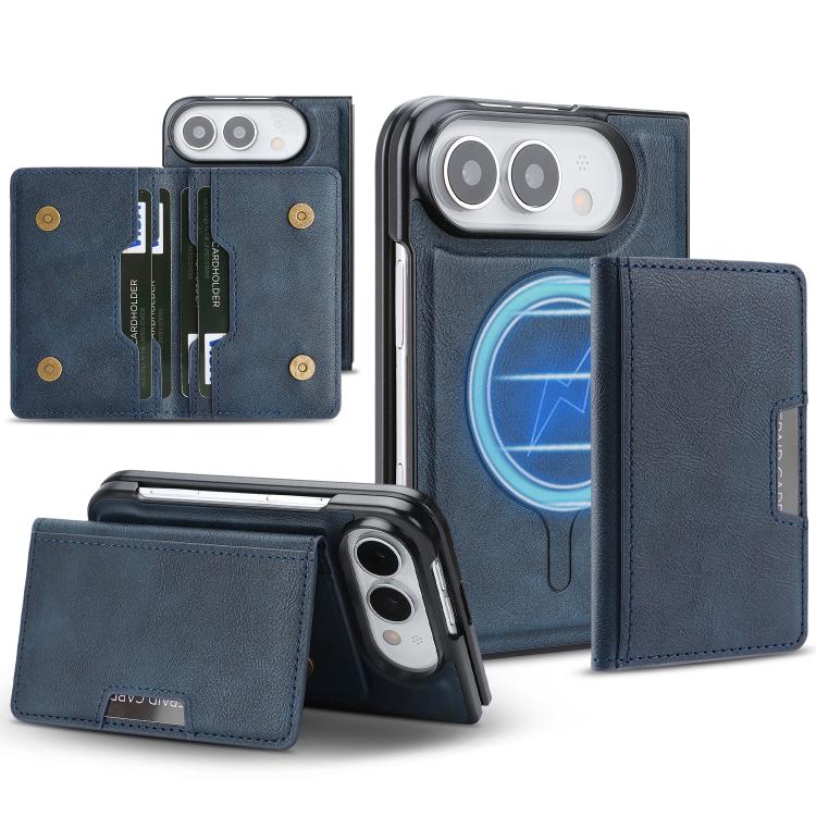 Kalebol 強力 MagSafe 磁吸雙折卡包皮革手機殼，適用於 iPhone 17 Pro Max、iPhone 17 Pro、iPhone 17、iPhone Air