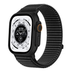 編織尼龍魔鬼氈金屬接口錶帶，適用於Apple Watch 46mm / 49mm / 45mm / 44mm、Apple Watch 42mm / 41mm / 40mm / 38mm