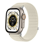 編織尼龍魔鬼氈金屬接口錶帶，適用於Apple Watch 46mm / 49mm / 45mm / 44mm、Apple Watch 42mm / 41mm / 40mm / 38mm