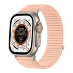 編織尼龍魔鬼氈金屬接口錶帶，適用於Apple Watch 46mm / 49mm / 45mm / 44mm、Apple Watch 42mm / 41mm / 40mm / 38mm