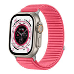 編織尼龍魔鬼氈金屬接口錶帶，適用於Apple Watch 46mm / 49mm / 45mm / 44mm、Apple Watch 42mm / 41mm / 40mm / 38mm