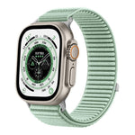 編織尼龍魔鬼氈金屬接口錶帶，適用於Apple Watch 46mm / 49mm / 45mm / 44mm、Apple Watch 42mm / 41mm / 40mm / 38mm