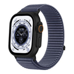 編織尼龍魔鬼氈金屬接口錶帶，適用於Apple Watch 46mm / 49mm / 45mm / 44mm、Apple Watch 42mm / 41mm / 40mm / 38mm