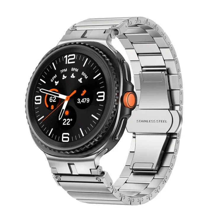 Bamboo Joint Stainless Steel Watch Band, For Samsung Galaxy Watch8 / Watch8 Classic