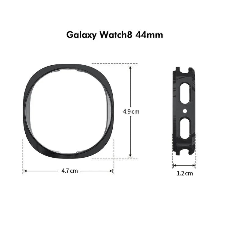 ENKAY Hat-Prince Full Coverage Electroplated Soft TPU Case with Screen Protection, For Samsung Galaxy Watch8 44mm, For Samsung Galaxy Watch8 40mm