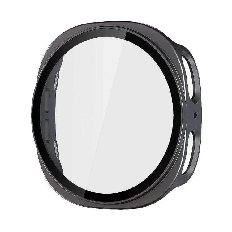 ENKAY Hat-Prince Full Coverage Tempered Glass Film Integrated PC Watch Case, For Samsung Galaxy Watch8 44mm, For Samsung Galaxy Watch8 40mm