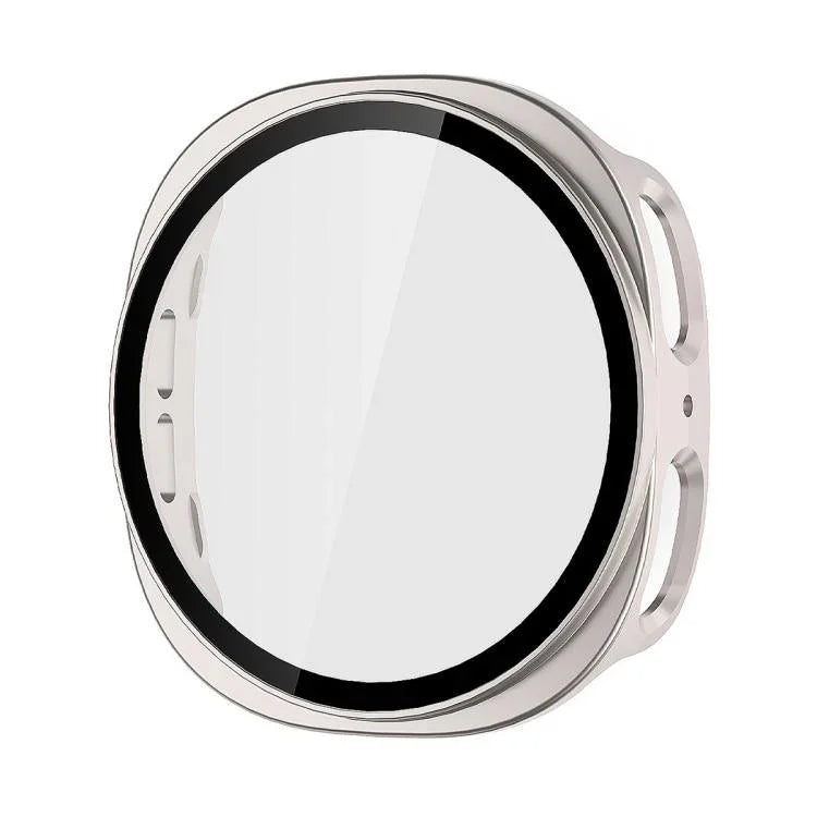 ENKAY Hat-Prince Full Coverage Tempered Glass Film Integrated PC Watch Case, For Samsung Galaxy Watch8 44mm, For Samsung Galaxy Watch8 40mm