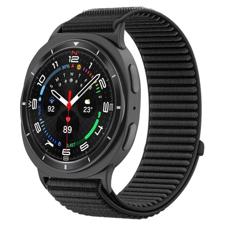 編織尼龍魔鬼氈金屬接口錶帶，適用於 Samsung Galaxy Watch8 / Watch8 Classic