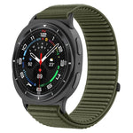 編織尼龍魔鬼氈金屬接口錶帶，適用於 Samsung Galaxy Watch8 / Watch8 Classic