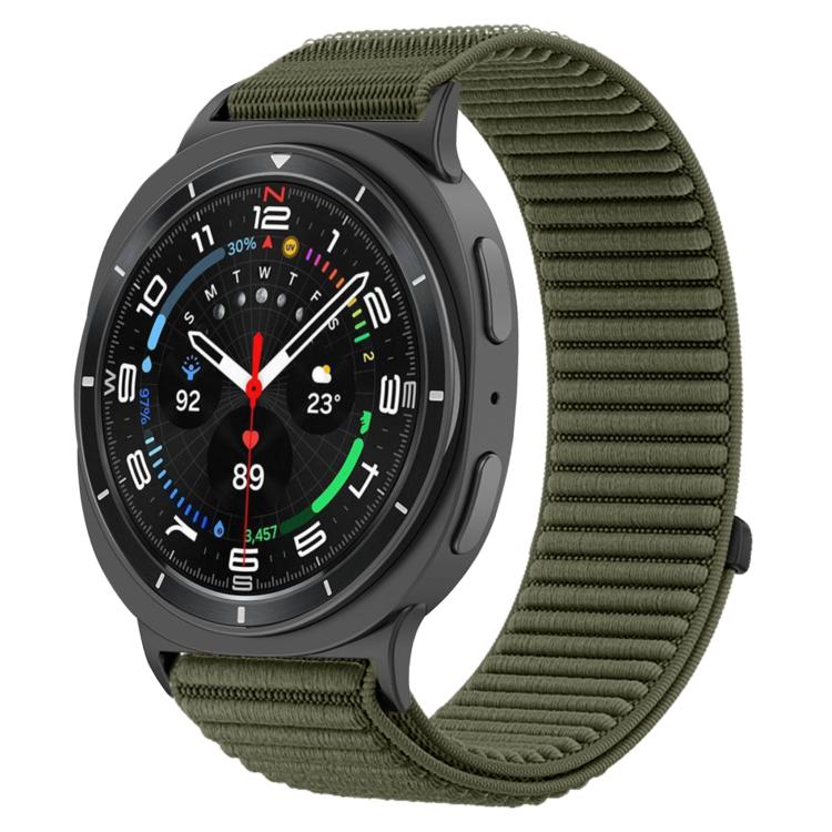 編織尼龍魔鬼氈金屬接口錶帶，適用於 Samsung Galaxy Watch8 / Watch8 Classic