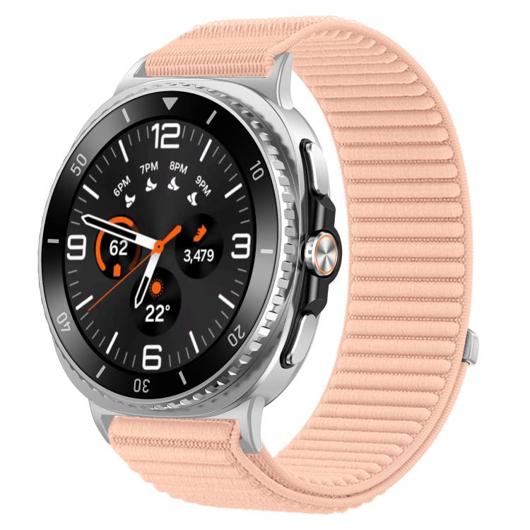 編織尼龍魔鬼氈金屬接口錶帶，適用於 Samsung Galaxy Watch8 / Watch8 Classic