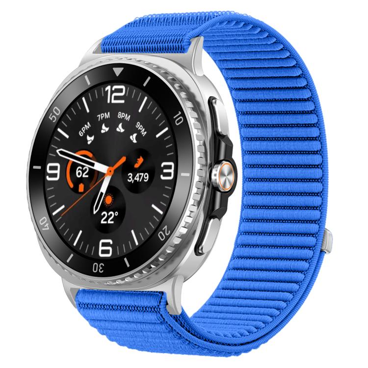 編織尼龍魔鬼氈金屬接口錶帶，適用於 Samsung Galaxy Watch8 / Watch8 Classic
