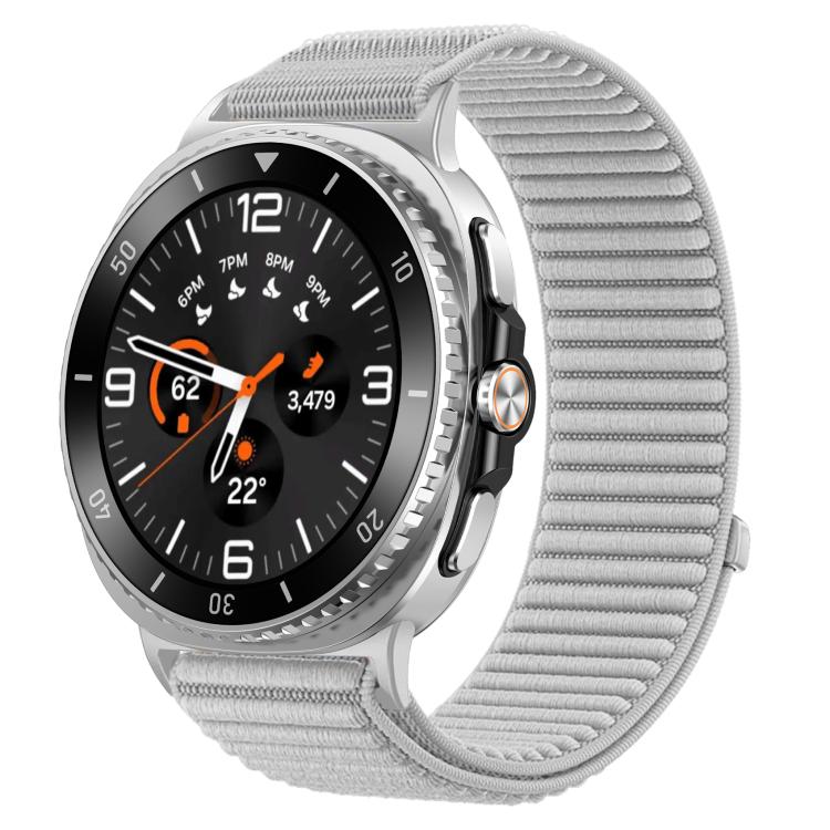 編織尼龍魔鬼氈金屬接口錶帶，適用於 Samsung Galaxy Watch8 / Watch8 Classic