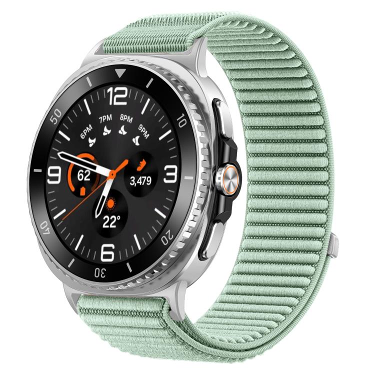 編織尼龍魔鬼氈金屬接口錶帶，適用於 Samsung Galaxy Watch8 / Watch8 Classic