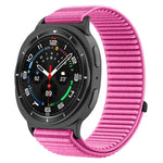 編織尼龍魔鬼氈金屬接口錶帶，適用於 Samsung Galaxy Watch8 / Watch8 Classic