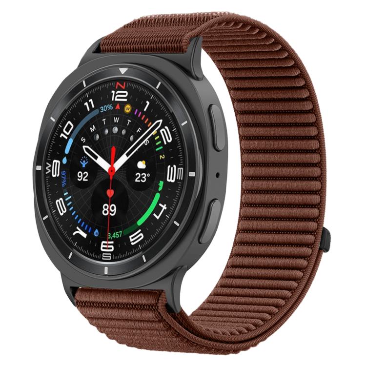 編織尼龍魔鬼氈金屬接口錶帶，適用於 Samsung Galaxy Watch8 / Watch8 Classic
