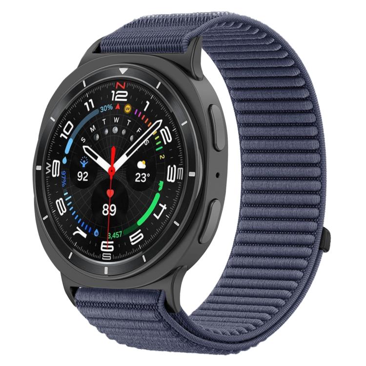 編織尼龍魔鬼氈金屬接口錶帶，適用於 Samsung Galaxy Watch8 / Watch8 Classic