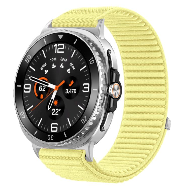編織尼龍魔鬼氈金屬接口錶帶，適用於 Samsung Galaxy Watch8 / Watch8 Classic