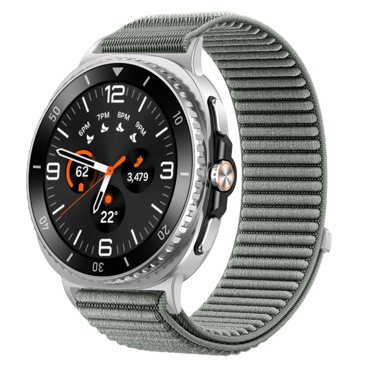 編織尼龍魔鬼氈金屬接口錶帶，適用於 Samsung Galaxy Watch8 / Watch8 Classic