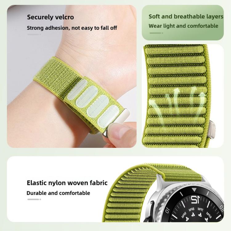 編織尼龍魔鬼氈金屬接口錶帶，適用於 Samsung Galaxy Watch8 / Watch8 Classic