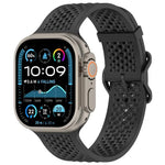 透氣孔矽膠錶帶，適用於Apple Watch 46mm / 49mm / 45mm / 44mm