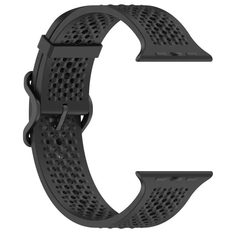 透氣孔矽膠錶帶，適用於Apple Watch 46mm / 49mm / 45mm / 44mm
