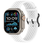 透氣孔矽膠錶帶，適用於Apple Watch 46mm / 49mm / 45mm / 44mm