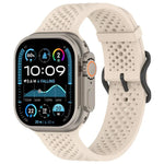 透氣孔矽膠錶帶，適用於Apple Watch 46mm / 49mm / 45mm / 44mm