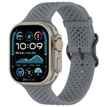 透氣孔矽膠錶帶，適用於Apple Watch 46mm / 49mm / 45mm / 44mm