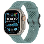 透氣孔矽膠錶帶，適用於Apple Watch 46mm / 49mm / 45mm / 44mm