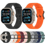 透氣孔矽膠錶帶，適用於Apple Watch 46mm / 49mm / 45mm / 44mm
