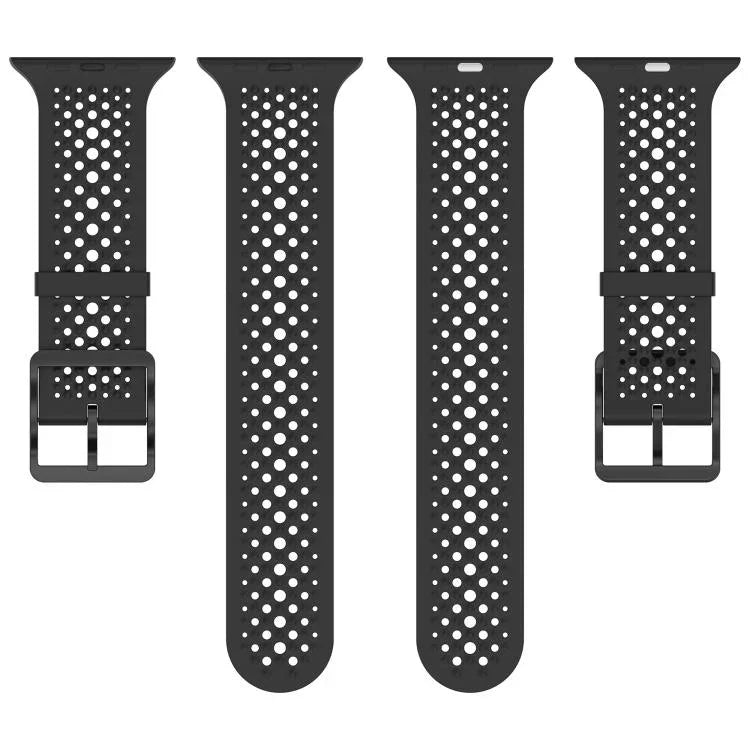 透氣孔矽膠錶帶，適用於Apple Watch 46mm / 49mm / 45mm / 44mm