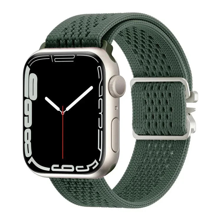 降落傘扣針織尼龍錶帶，適用於Apple Watch 46mm / 49mm / 45mm / 44mm，適用於Apple Watch 42mm / 41mm / 40mm / 38mm