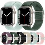 降落傘扣針織尼龍錶帶，適用於Apple Watch 46mm / 49mm / 45mm / 44mm，適用於Apple Watch 42mm / 41mm / 40mm / 38mm
