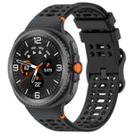 Eight-shaped Buckle Breathable Stitched Silicone Watch Band, For Samsung Galaxy Watch8 / Watch8 Classic