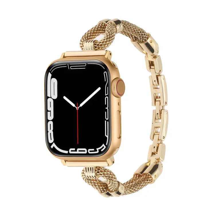 銅鍊金屬錶帶，適用於Apple Watch 46mm / 49mm / 45mm / 44mm，適用於Apple Watch 42mm / 41mm / 40mm / 38mm