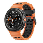 海洋風快拆扣雙色矽膠錶帶，適用於 Samsung Galaxy Watch8 / Watch8 Classic