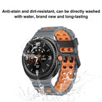 海洋風快拆扣雙色矽膠錶帶，適用於 Samsung Galaxy Watch8 / Watch8 Classic
