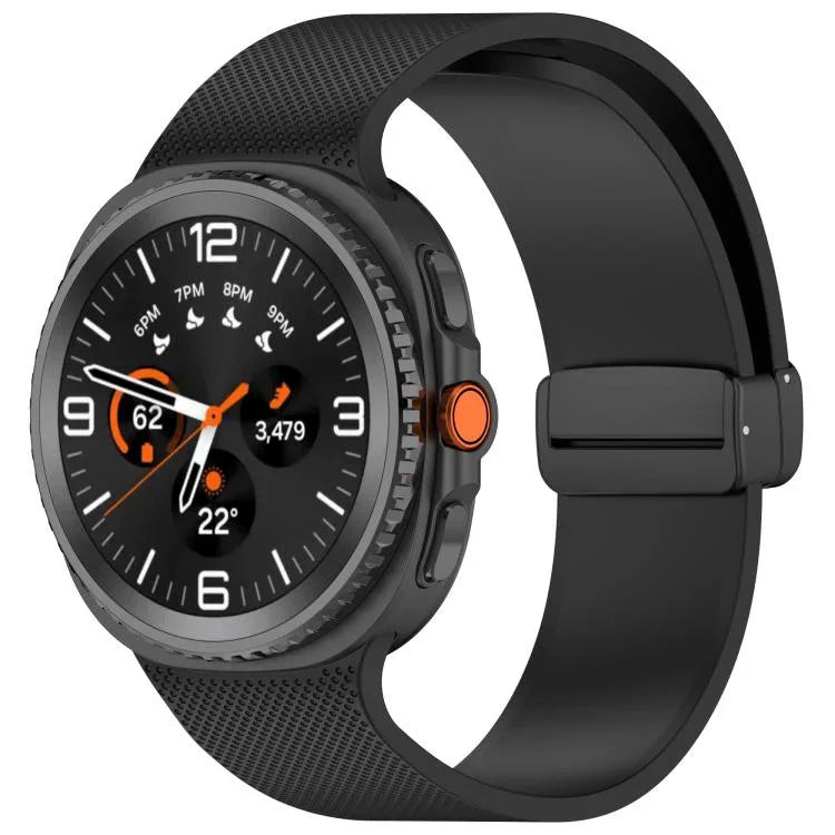 小格紋磁扣矽膠錶帶，適用於 Samsung Galaxy Watch8 / Watch8 Classic