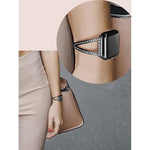 V形鑽石鋅合金錶帶，適用於 Apple Watch 46mm / 49mm / 45mm / 44mm，適用於 Apple Watch 42mm / 41mm / 40mm / 38mm