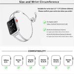V形鑽石鋅合金錶帶，適用於 Apple Watch 46mm / 49mm / 45mm / 44mm，適用於 Apple Watch 42mm / 41mm / 40mm / 38mm