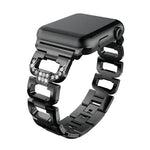 方形鑽石鋅合金錶帶，適用於 Apple Watch 46mm / 49mm / 45mm / 44mm，適用於 Apple Watch 42mm / 41mm / 40mm / 38mm