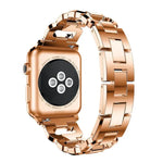 方形鑽石鋅合金錶帶，適用於 Apple Watch 46mm / 49mm / 45mm / 44mm，適用於 Apple Watch 42mm / 41mm / 40mm / 38mm