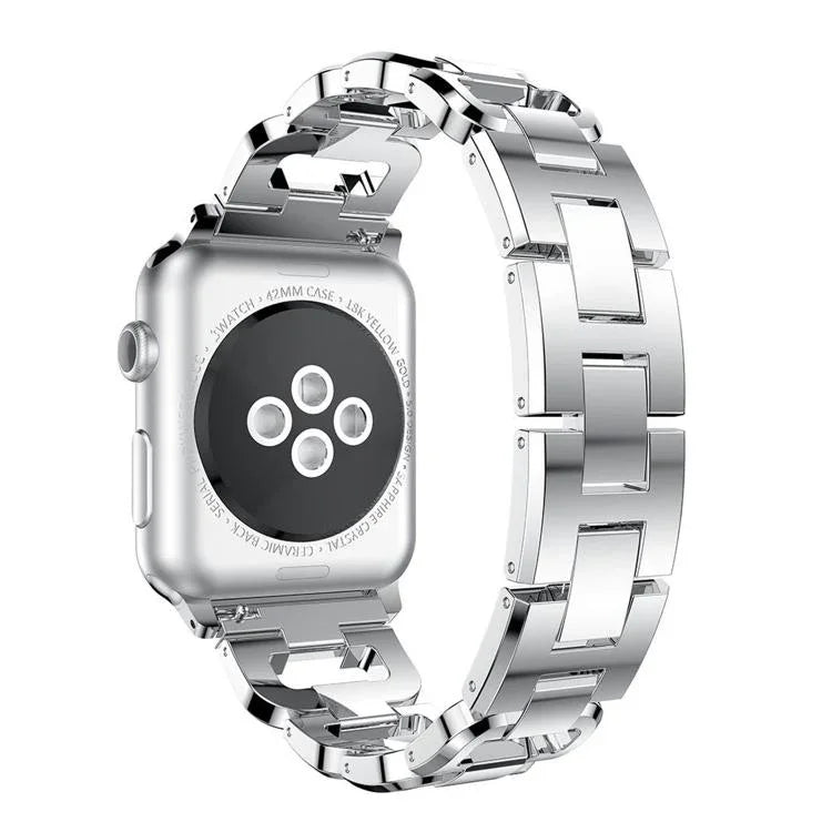 方形鑽石鋅合金錶帶，適用於 Apple Watch 46mm / 49mm / 45mm / 44mm，適用於 Apple Watch 42mm / 41mm / 40mm / 38mm
