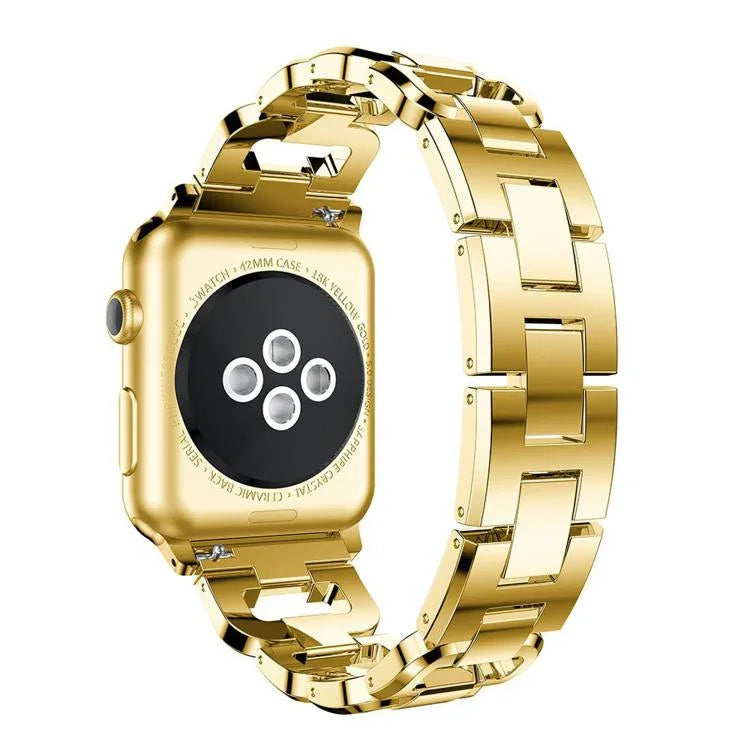方形鑽石鋅合金錶帶，適用於 Apple Watch 46mm / 49mm / 45mm / 44mm，適用於 Apple Watch 42mm / 41mm / 40mm / 38mm