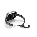 編織金屬光澤鋅合金錶帶，適用於 Apple Watch 46mm / 49mm / 45mm / 44mm，適用於 Apple Watch 42mm / 41mm / 40mm / 38mm