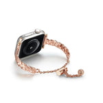 編織金屬光澤鋅合金錶帶，適用於 Apple Watch 46mm / 49mm / 45mm / 44mm，適用於 Apple Watch 42mm / 41mm / 40mm / 38mm