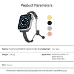 編織金屬光澤鋅合金錶帶，適用於 Apple Watch 46mm / 49mm / 45mm / 44mm，適用於 Apple Watch 42mm / 41mm / 40mm / 38mm