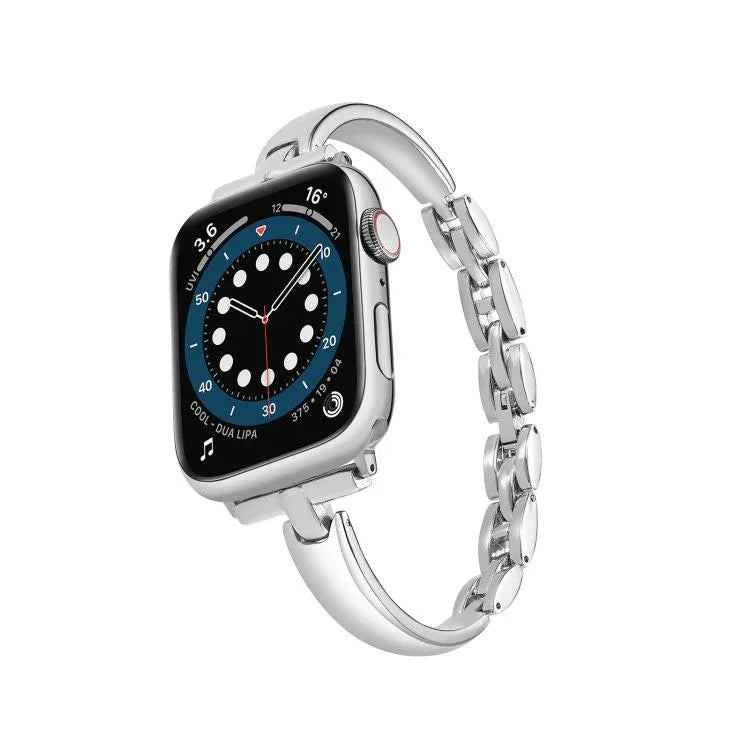 金屬手鍊鋅合金錶帶，適用於 Apple Watch 46mm / 49mm / 45mm / 44mm，適用於 Apple Watch 42mm / 41mm / 40mm / 38mm